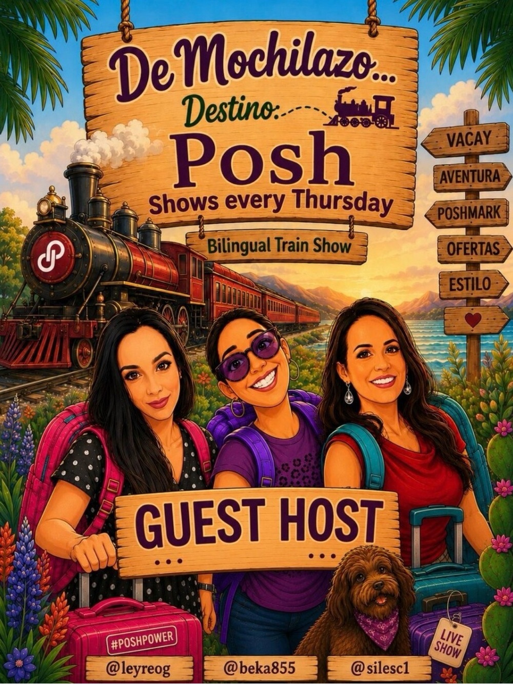 Silvia @silesc1  De Mochilazo Destino Posh!  Bilingual Train Show! - Picture 3 of 5